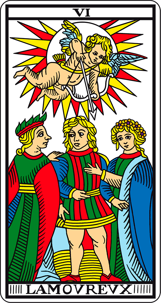 Arcano VI El Enamorado. Marsella.